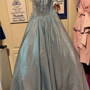 Elegant Shimmering Blue Gown